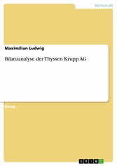 Bilanzanalyse der Thyssen Krupp AG