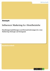 Influencer Marketing fu?r Hotelbetriebe