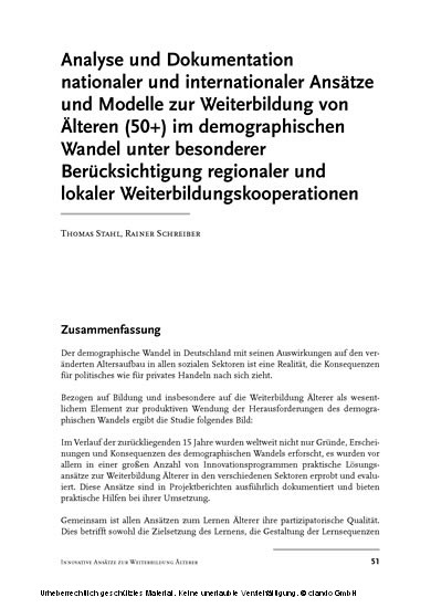 Zukunft (der) Weiterbildung