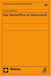 Das Homeoffice im Steuerrecht