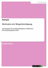 Methoden der Bürgerbeteiligung