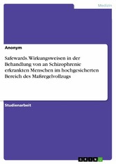 Safewards. Wirkungsweisen in der Behandlung von an Schizophrenie erkrankten Menschen im hochgesicherten Bereich des Maßregelvollzugs