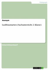 Laubbaumarten (Sachunterricht 2. Klasse)