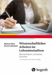 Wissenschaftliches Arbeiten im Lehramtsstudium