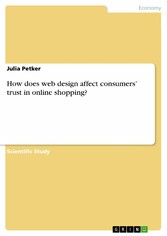 How does web design affect consumers' trust in online shopping?