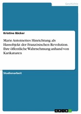 Marie Antoinettes Hinrichtung als Hassobjekt der Französischen Revolution. Ihre öffentliche Wahrnehmung anhand von Karikaturen