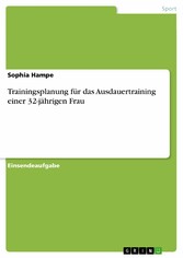 Trainingsplanung für das Ausdauertraining einer 32-jährigen Frau