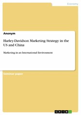 Harley-Davidson Marketing Strategy in the US and China