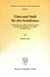 Eisen und Stahl für den Sozialismus.