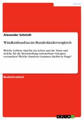 Windkraftausbau im Bundesländervergleich