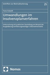 Umwandlungen im Insolvenzplanverfahren