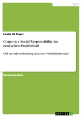 Corporate Social Responsibility im deutschen Profifußball