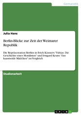 Berlin-Blicke zur Zeit der Weimarer Republik