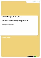 Auslandsentsendung - Expatriates