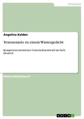 Textszenario zu einem Wintergedicht