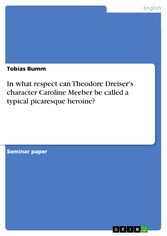 In what respect  can Theodore Dreiser's character Caroline Meeber be called a typical picaresque heroine?