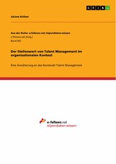 Der Stellenwert von Talent Management im organisationalen Kontext