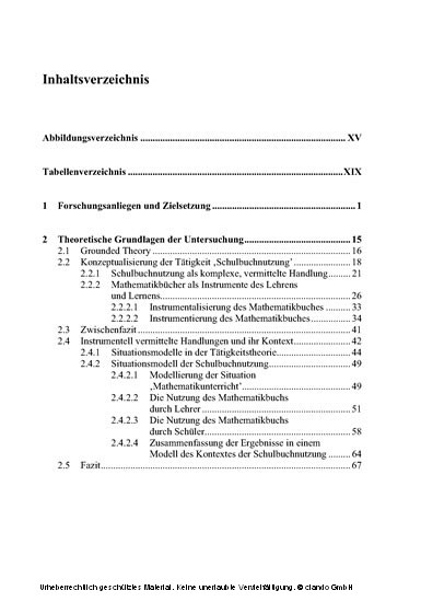 Das Mathematikbuch als Instrument des Schülers