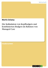 Die Kalkulation von Kopfbudgets und kombinierten Budgets im Rahmen von Managed Care