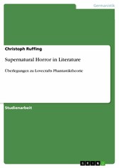 Supernatural Horror in Literature