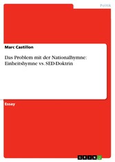 Das Problem mit der Nationalhymne: Einheitshymne vs. SED-Doktrin