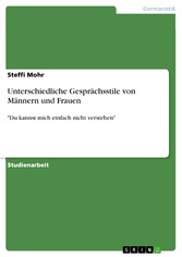 Unterschiedliche Gesprächsstile von Männern und Frauen