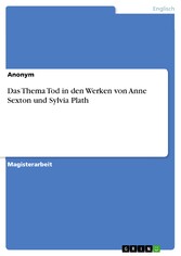 Das Thema Tod in den Werken von Anne Sexton und Sylvia Plath