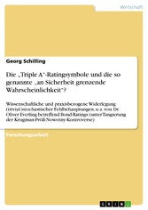 Die 'Triple A'-Ratingsymbole und die so genannte 'an Sicherheit grenzende Wahrscheinlichkeit'?