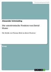 Die emotivistische Position von David Hume