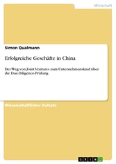 Erfolgreiche Geschäfte in China