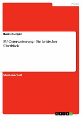 EU-Osterweiterung - Ein kritischer Überblick