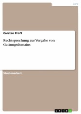 Rechtsprechung zur Vergabe von Gattungsdomains