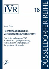 Rechtsstaatlichkeit im Versicherungsaufsichtsrecht