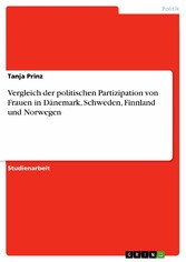 Vergleich der politischen Partizipation von Frauen in Dänemark, Schweden, Finnland und Norwegen