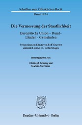 Die Vermessung der Staatlichkeit.