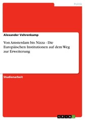 Von Amsterdam bis Nizza - Die Europäischen Institutionen auf dem Weg zur Erweiterung