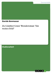 Zu Günther Grass'  Wenderoman 'Ein weites Feld'