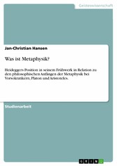 Was ist Metaphysik?