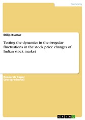 Testing the dynamics in the irregular fluctuations in the stock price changes of Indian stock market