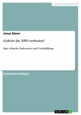 Gehört die NPD verboten?